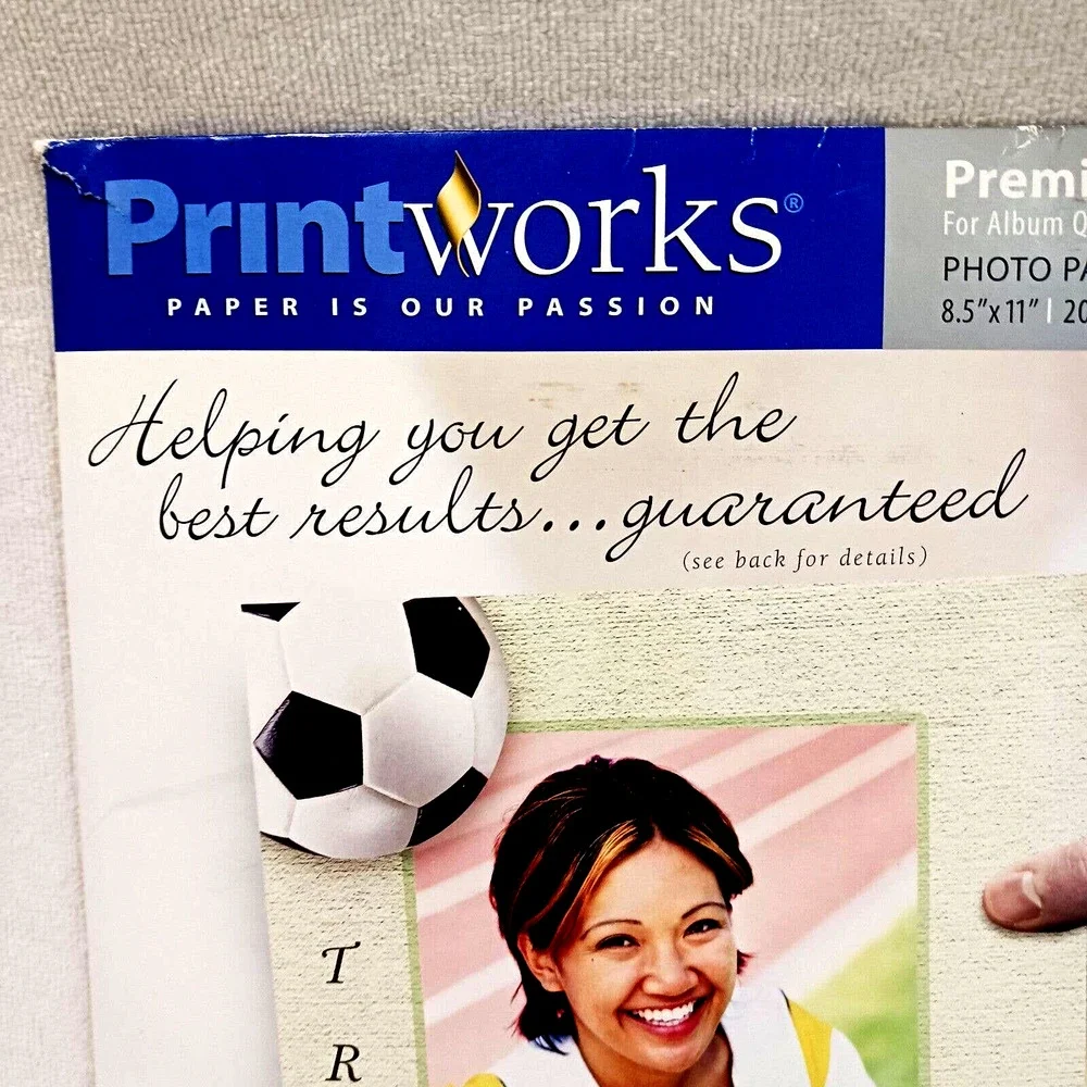 PRINT WORKS Glossy Photo Paper 8.5x11'' High‎ Quality 18 Sheets